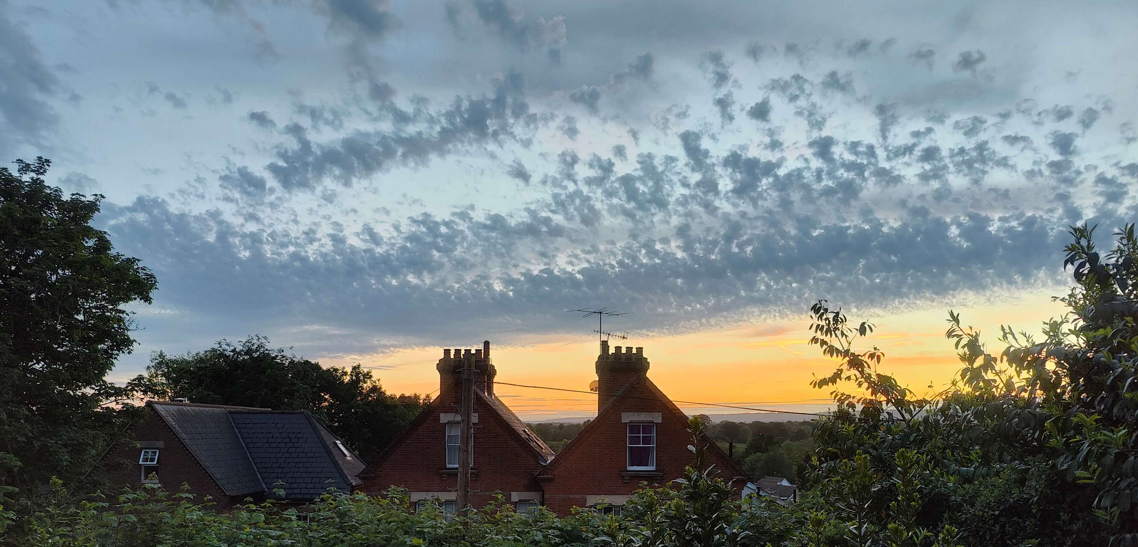 Sunset over the Kent Weald