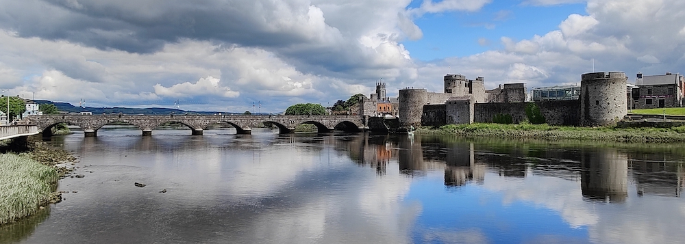 King John's Castle reflected in River Shannon