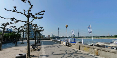 River Rhine price promenade in Düsseldorf