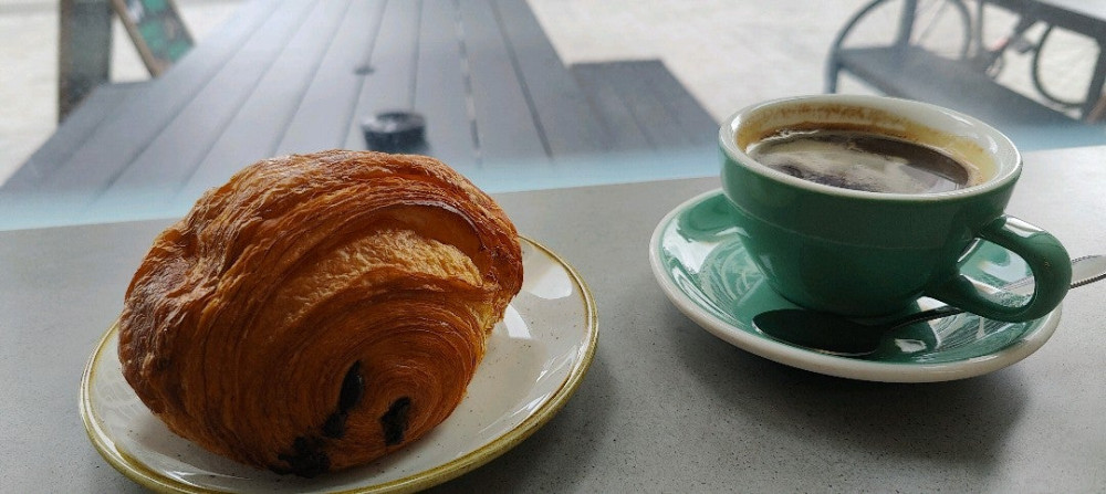 coffee and croissant