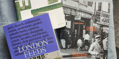 Pile of three books with London Feeds Itself on top