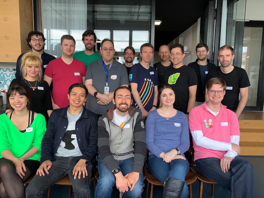 Happy participants of the 2019 Berlin IndieWebCamp 2019 Day 2