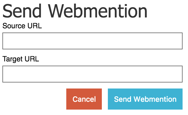 Webmention Interface