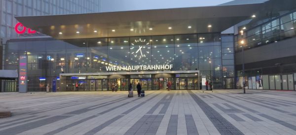 View of Vienna Central Station (Wien Hauptbahnhof)