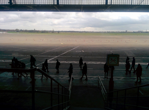 View of Flughafen Berlin Tempelhof. First time at a museum airport less than 10 years since this was an active terminal.