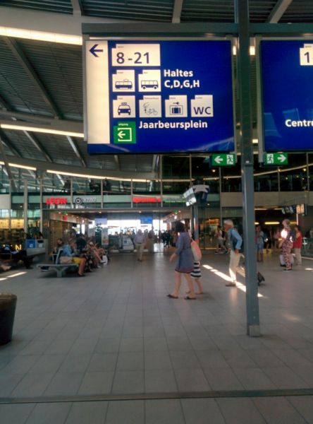 View of Utrecht Central Station (Station Utrecht Centraal)