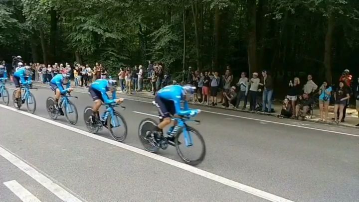 Time trials at \#LeTour with @movistar_team